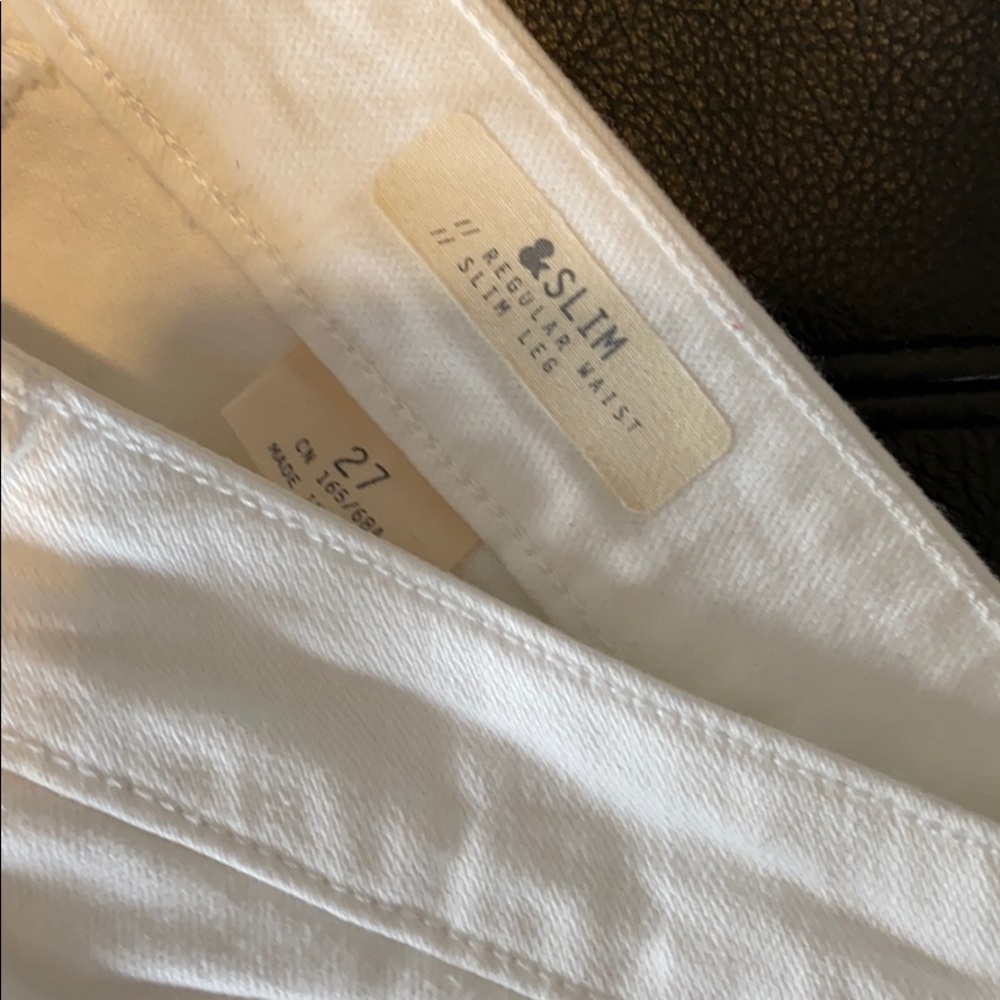 H&M White Cropped Jeans - Picture 2 of 5
